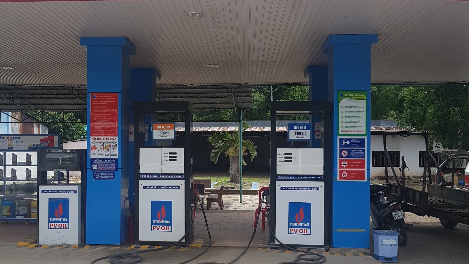 An Giang: Trạm sạc VinFast - Cửa hàng xăng dầu PVOIL Số 60, An Giang